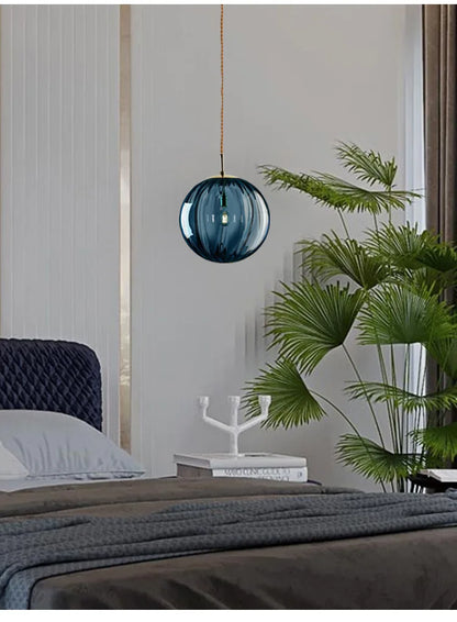 Spherical Glass Pendant Light