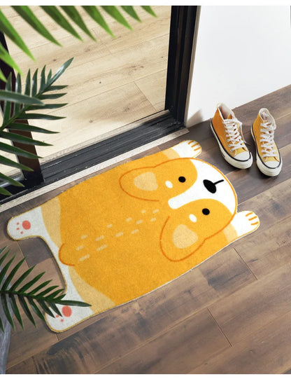 Cute Animal Non - Slip Mat - Pet Design for Kitchen , Bathroom and Hallway
