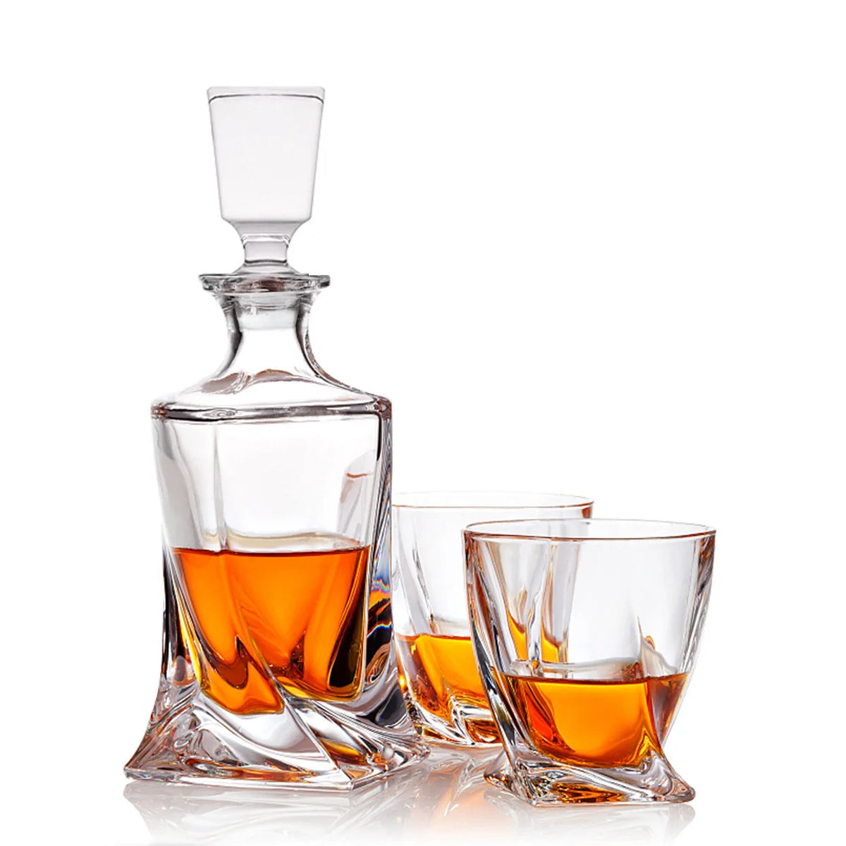 Exclusive Crystal Whiskey Set with Decanter and Glasses