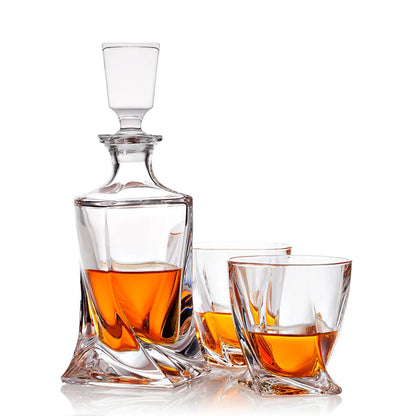 Exclusive Crystal Whiskey Set with Decanter and Glasses