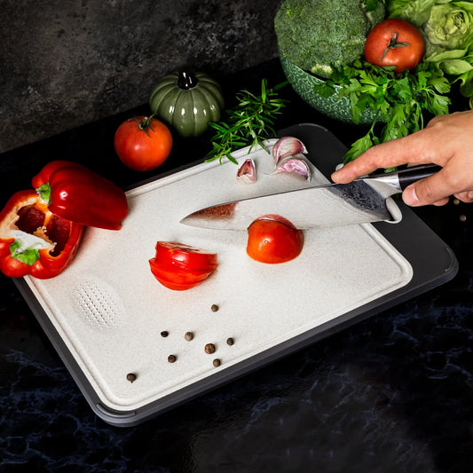 Hygienic Stainless Steel Cutting Board With Non - Slip Handle For Precise Cutting
