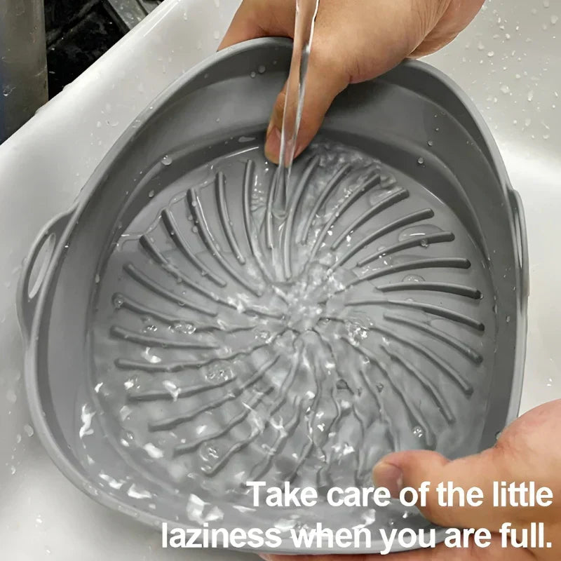 Heat - Resistant Silicone Insert For Hot Air Fryers with Non - Stick Coating