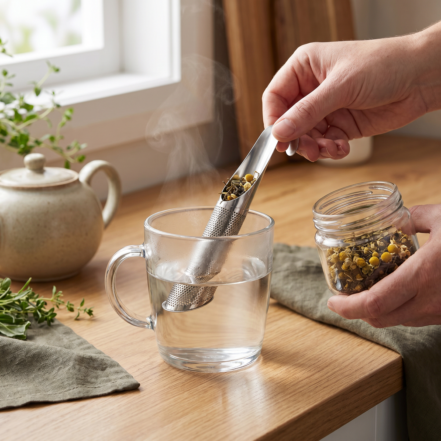 Practical and Handy Teaspoon Strainer