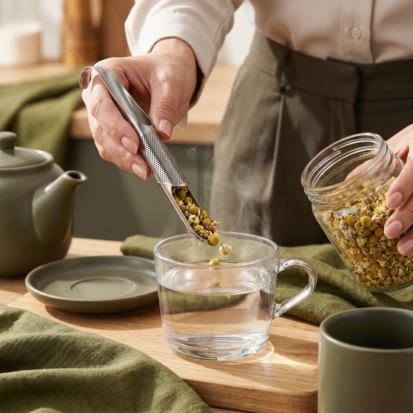 Practical and Handy Teaspoon Strainer
