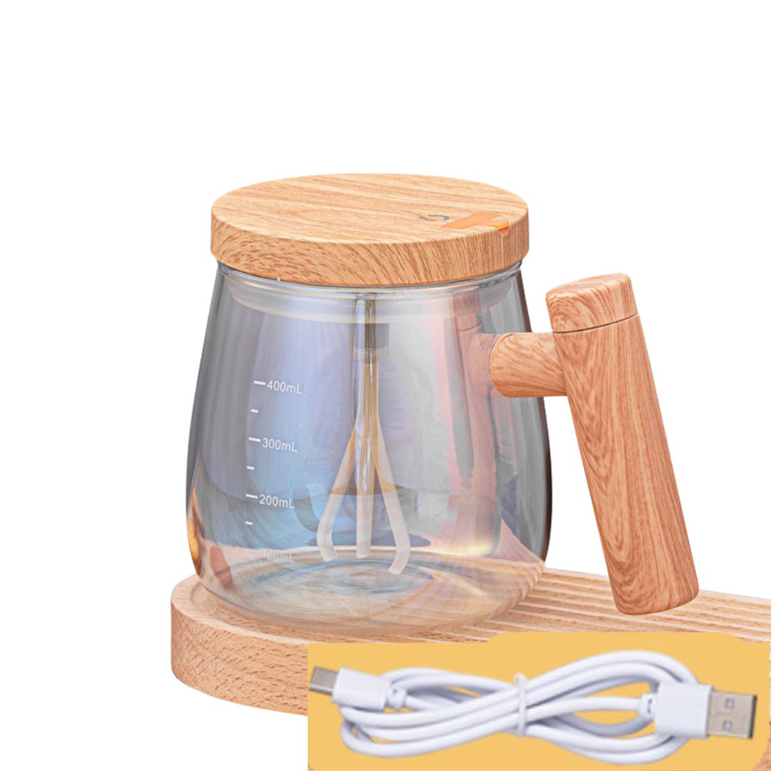 2-in-1 Wooden Mixing Cup