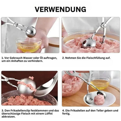 Stainless Steel Meatball Shaper - Meatball Tongs for Perfect Meatballs