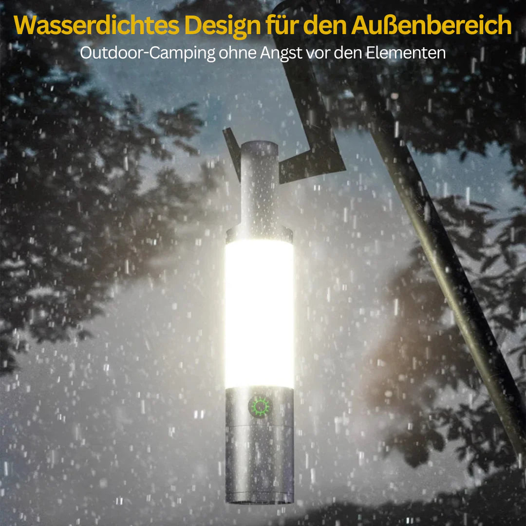 LED Torch With Multi - Colour Filters - Rechargeable USB - C Torch With Camping And Emergency Light Function