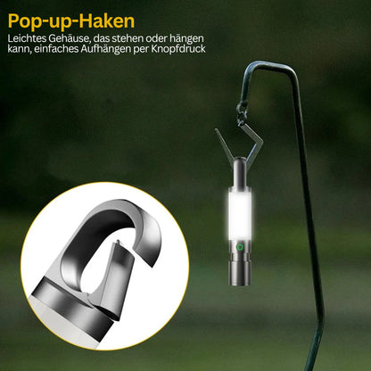 LED Torch With Multi - Colour Filters - Rechargeable USB - C Torch With Camping And Emergency Light Function