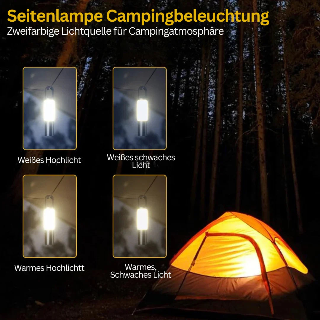 LED Torch With Multi - Colour Filters - Rechargeable USB - C Torch With Camping And Emergency Light Function