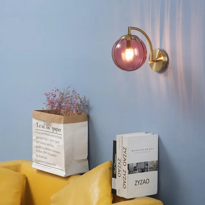 Elegant Wall Light With Glass Design