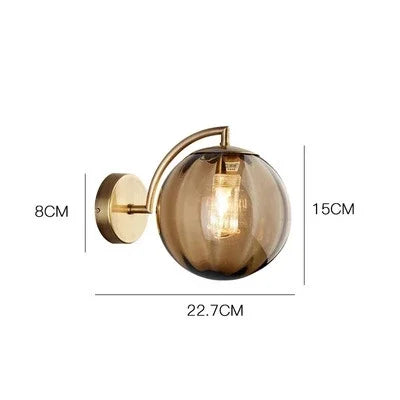 Elegant Wall Light With Glass Design