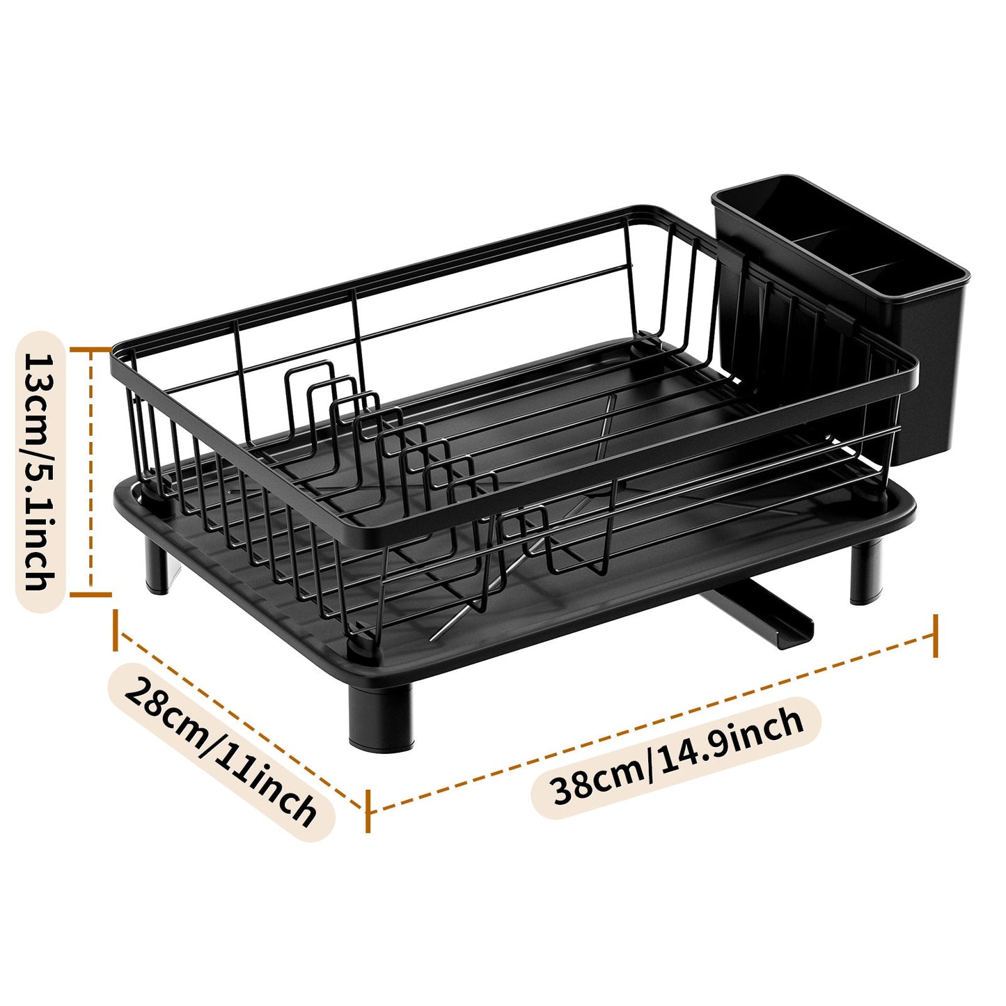 Practical Crockery Dryer With Water Drain