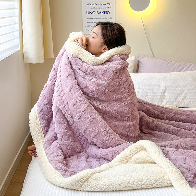 Cozy Winter Blanket Made Of Wool