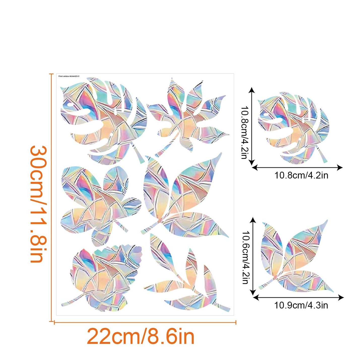 Rainbow window sticker