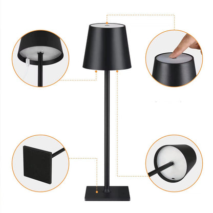 Elegant Led Table Lamp With Rechargeable Battery