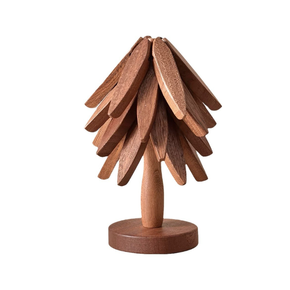 Elegant Tree Coasters In Wood Look