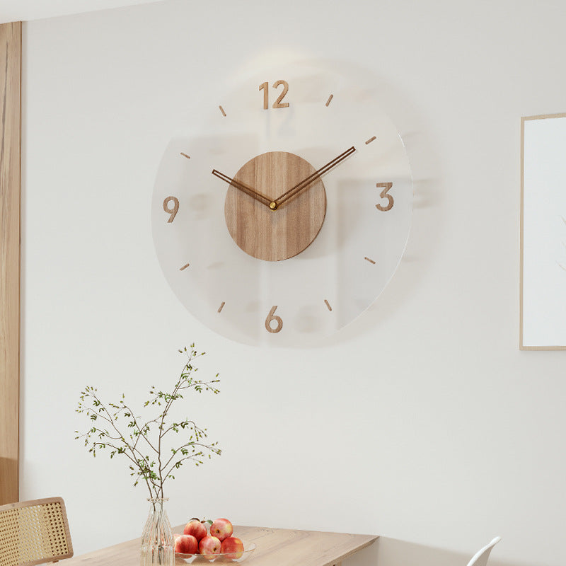 Nordic design wooden wall clock