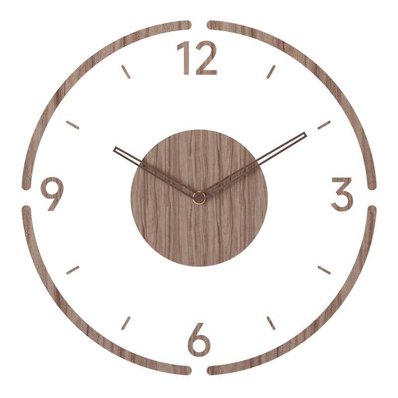 Nordic design wooden wall clock