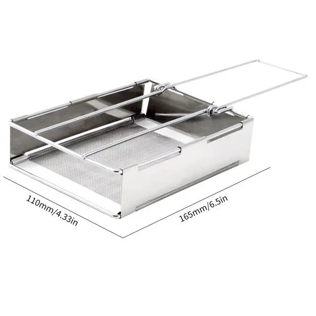 Foldable Stainless Steel Wood - Burning Stove - Portable Camping Cooker for Outdoor Cooking