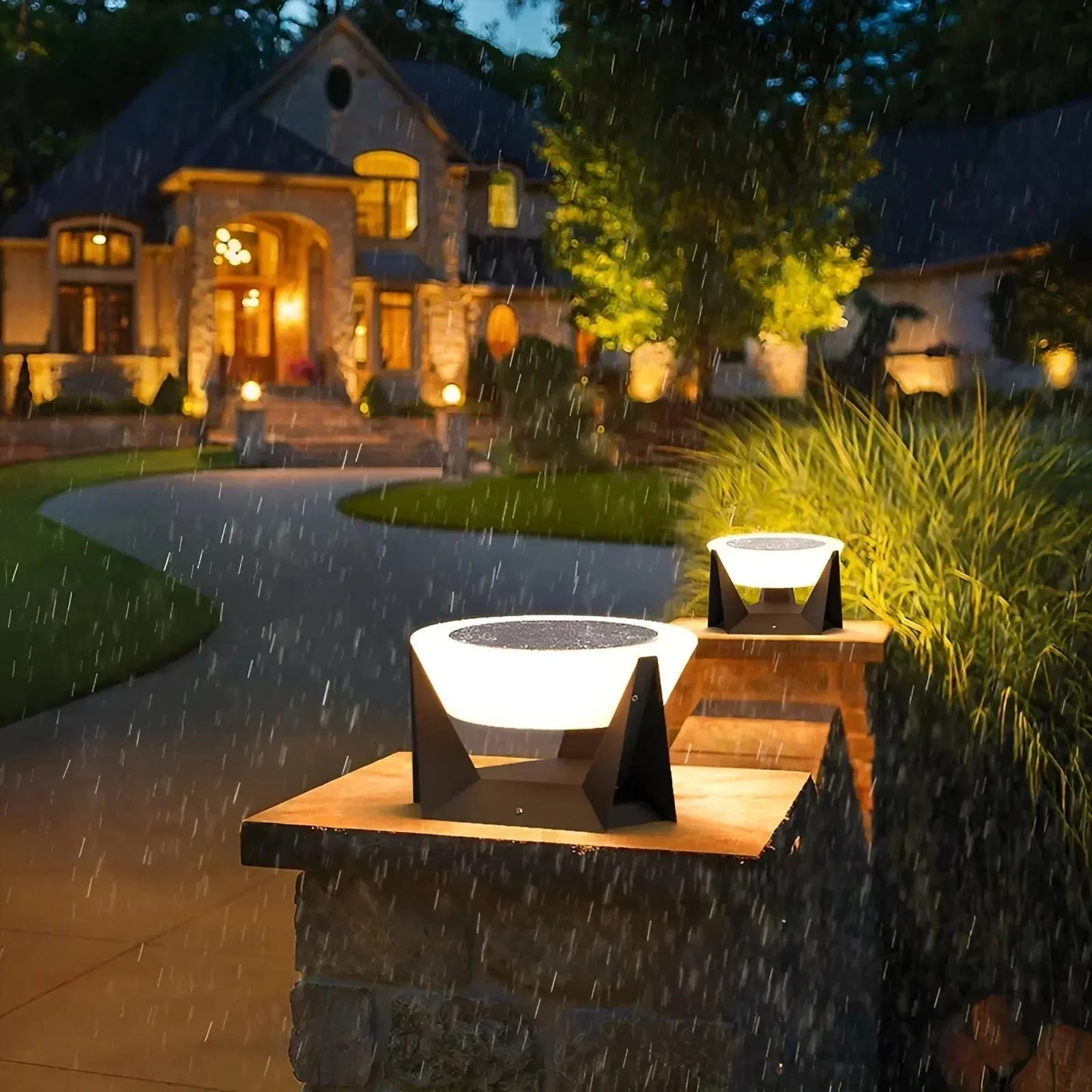 Modern LED Pedestal Light For Outdoor Use