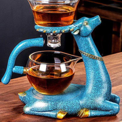 Artful Tea Brewing Set With Animal Design - Exclusive Tea Brewer For Stylish Tea Drinking