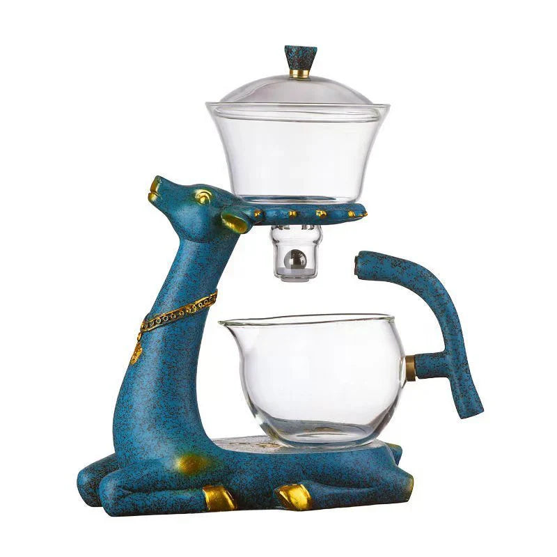 Artful Tea Brewing Set With Animal Design - Exclusive Tea Brewer For Stylish Tea Drinking