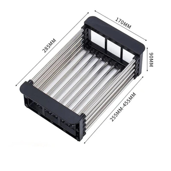 Extendable Sink Draining Rack - Space - Saving Crockery and Vegetable Holder for the Kitchen
