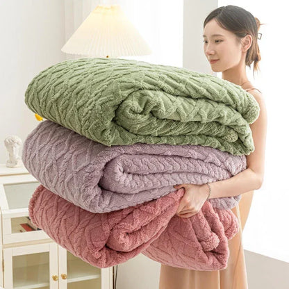 Double-Sided Cozy Wool Blanket