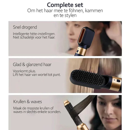 5-in-1 Hair Straightener And Styler  With Ion Technology For Shiny Hair
