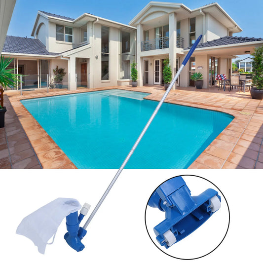 Pool Cleaning Set with Telescopic Pole - Mesh Filter and Accessories for Pool Maintenance