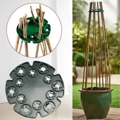 Plant Support Ring for Bamboo Poles - Stable Climbing Support for Tomatoes and Climbing Plants