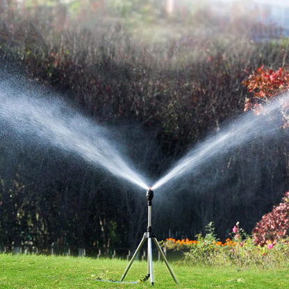 Automatic Rotating Garden Sprinkler with Retractable Tripod for the Garden