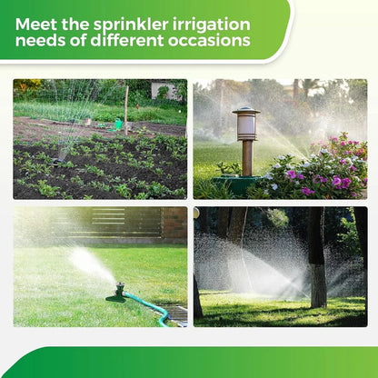 360 - Degree Automatic Rotating Metal Lawn Sprinkler - Effective Garden Irrigation Spray Head