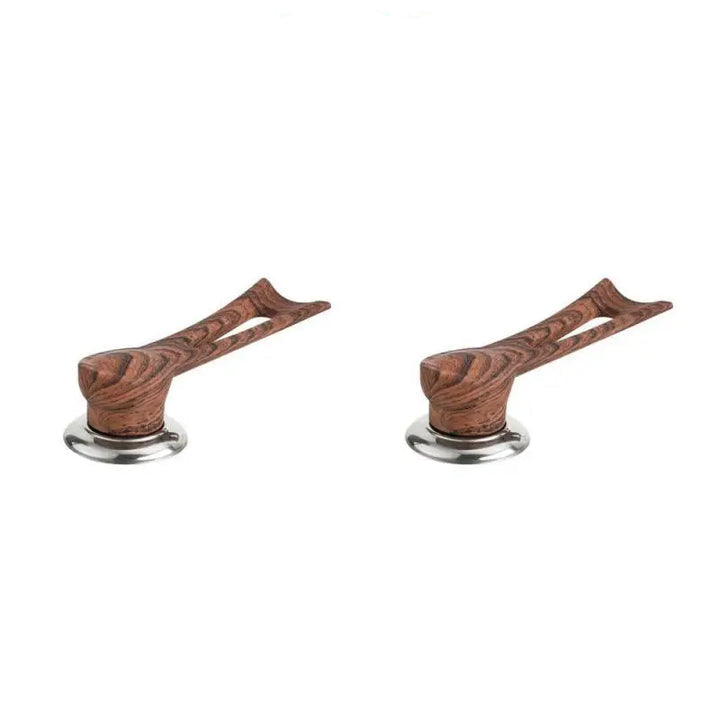 Replacement Handle For Pot Lid - Wooden Design With Stainless Steel Base