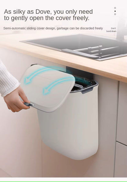 Practical Kitchen Waste Bin for Wall Mounting - Swivelling Waste Bin for Kitchen , Bathroom and Office