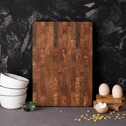 Wooden Chopping Block - High - Quality Chopping Board Made From End Grain Wood for Professional and Amateur Chefs