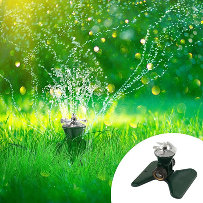 360 - Degree Automatic Rotating Metal Lawn Sprinkler - Effective Garden Irrigation Spray Head