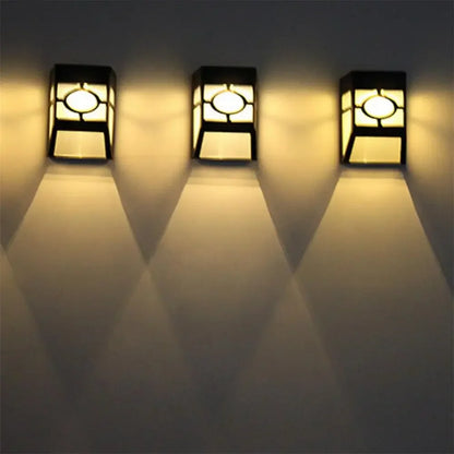 Solar Wall Light with Led - Modern Outdoor Lighting for Garden & Terrace , Wall Lights
