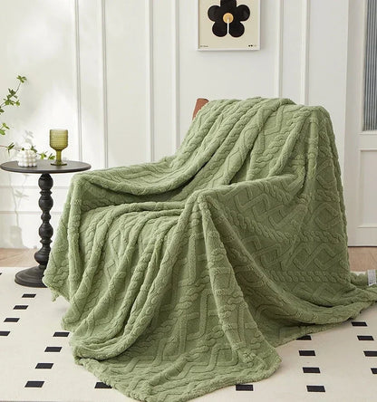 Double-Sided Cozy Wool Blanket