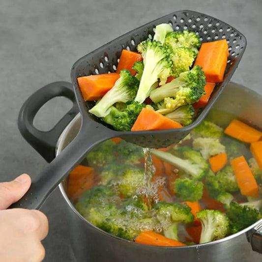 Large PP Kitchen Spoon For Draining Vegetables - Practical Straining Spoon For The Kitchen