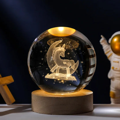 Luminous Moon Crystal Ball