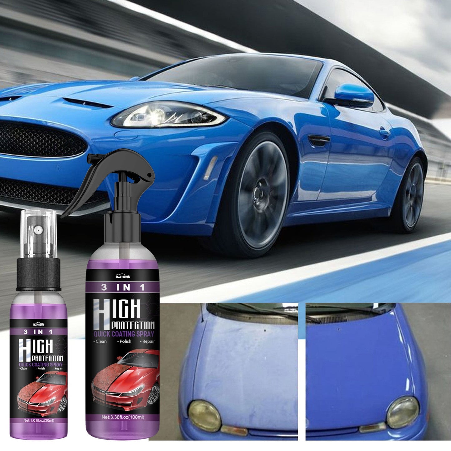 3-in-1 Enhanced Car Coating Spray