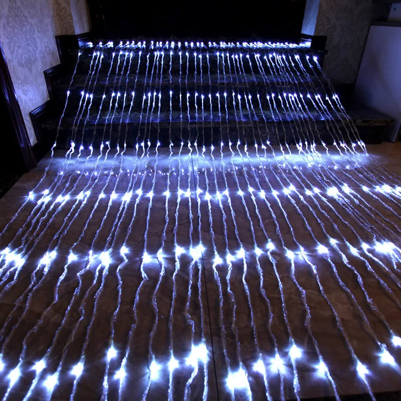 Led Light Curtain With Colour Change - Decorative Fairy Lights For Windows  Walls And Parties