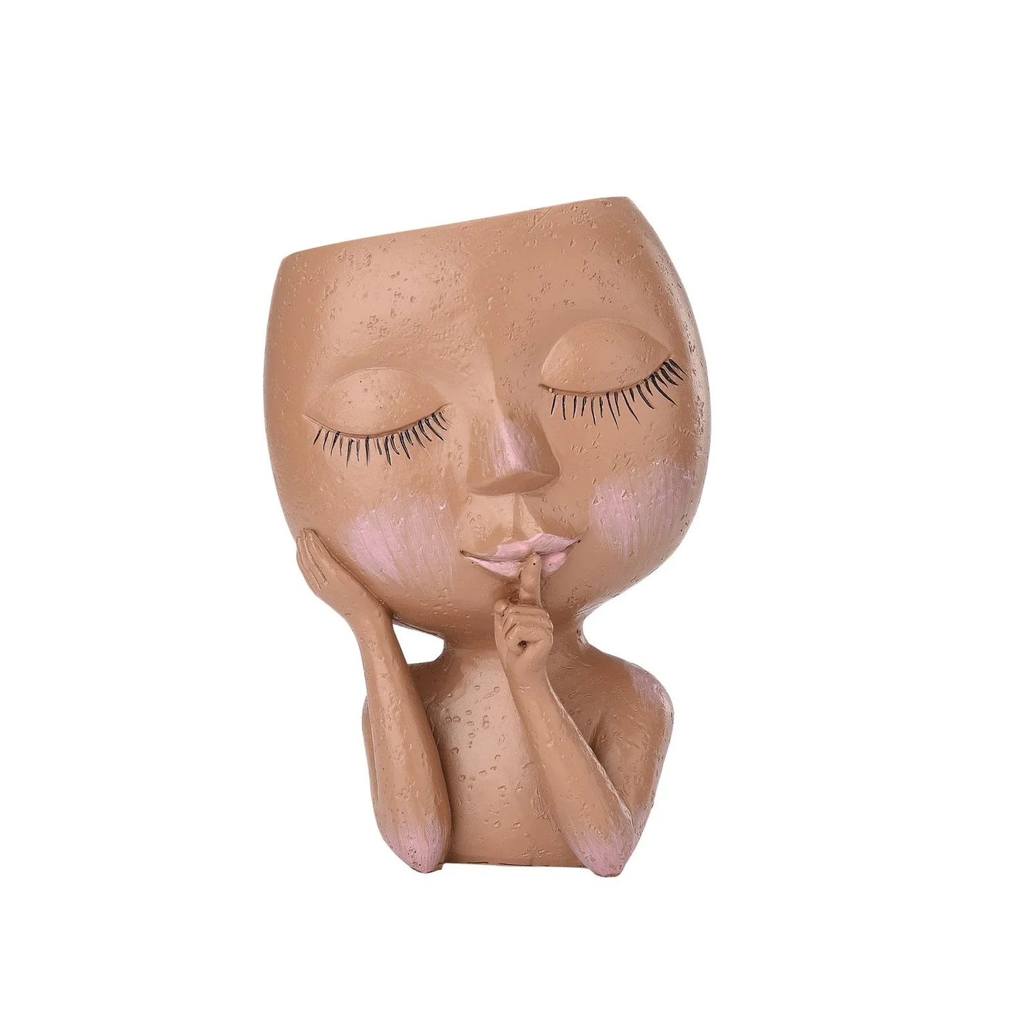 Decorative Flower Pot - Creative Plant Pot With Face For Houseplants And Succulents