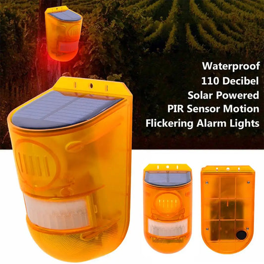 Solar - Powered Animal Repeller with Alarm - Effective Protection Against Animals