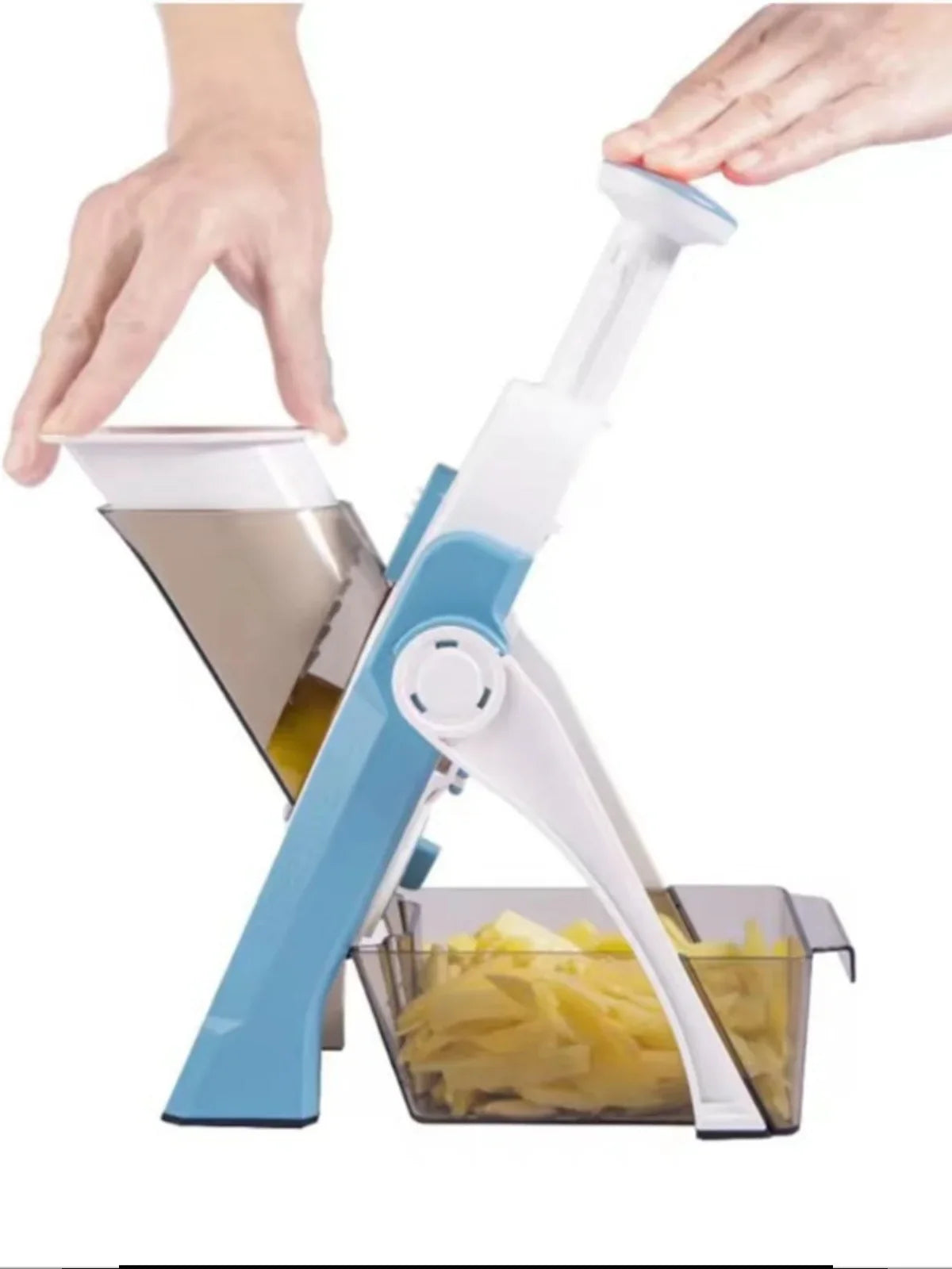 Safe 5 - In-1 Vegetable Slicer With Collecting Tray 1 + 1 Free