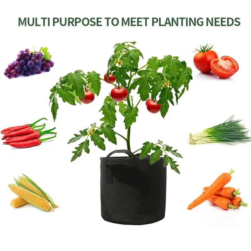 Fleece Plant Sack - Robust Garden Container With Handles For Plants