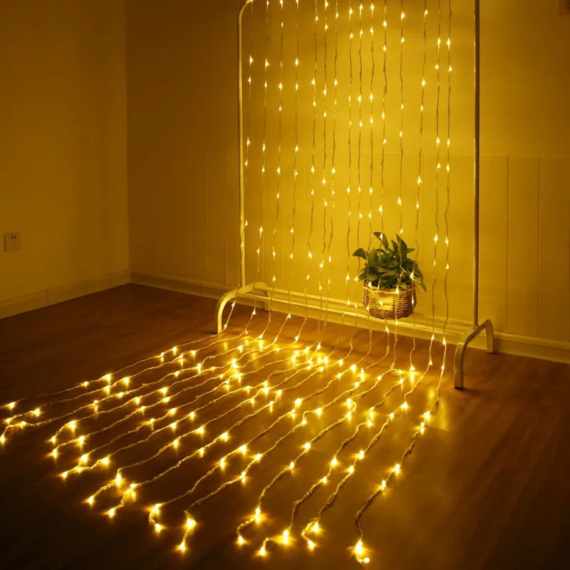 Led Light Curtain With Colour Change - Decorative Fairy Lights For Windows  Walls And Parties