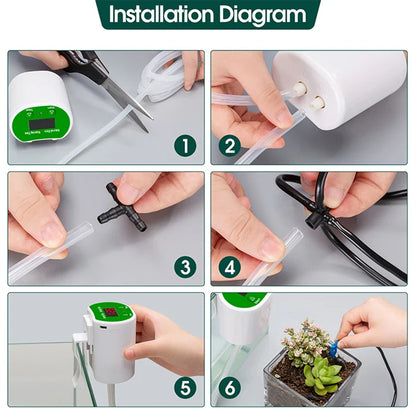 Automatic Plant Watering System with Usb - Efficient Drip Irrigation