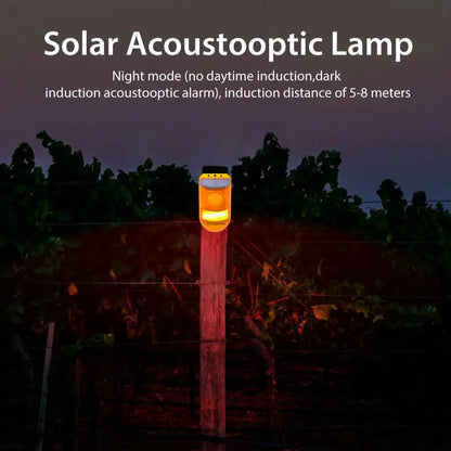 Solar - Powered Animal Repeller with Alarm - Effective Protection Against Animals